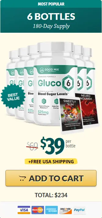 gluco6 checkout 6 bottles