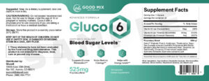 gluco6 supplement facts